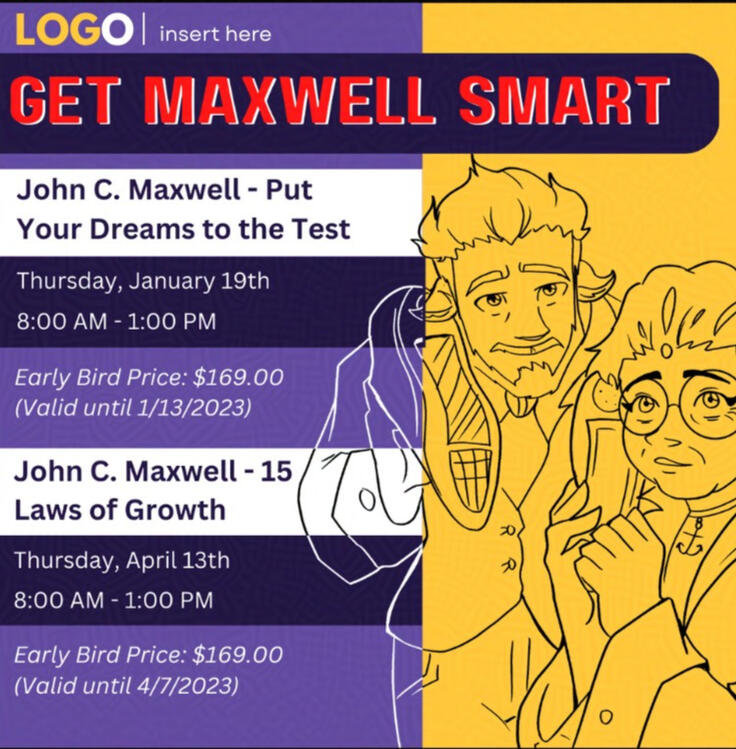 "Get Maxwell Smart" Seminar Promo Graphic